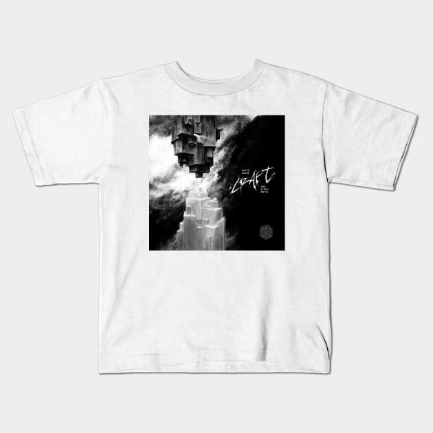craft white noise and black metal Kids T-Shirt by Mendozab Angelob